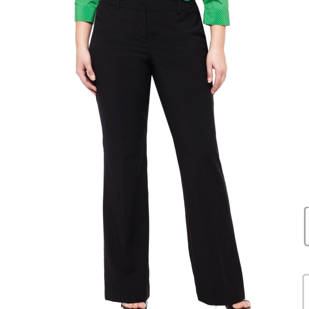 Worthington Black Trouser Pants Modern Fit sz 18